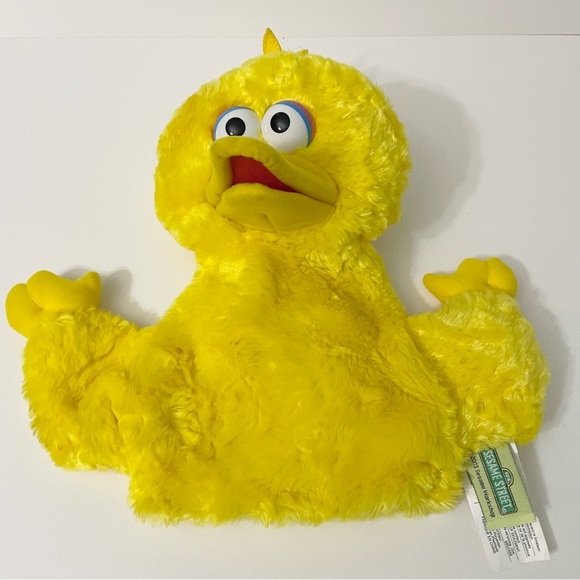 2003 Sesame Street Yellow Big Bird Hand Puppet Toy - Picture 1 of 13